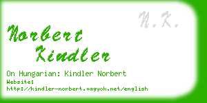 norbert kindler business card